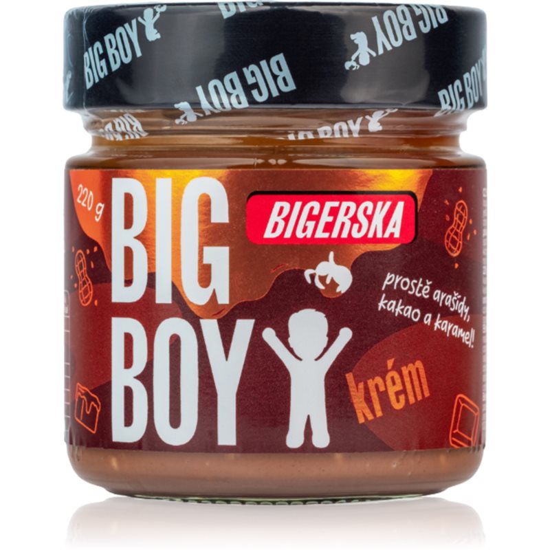 BIG BOY Bigerska - Sladký arašídový krém s kakaem a slaným karamelem - 220g