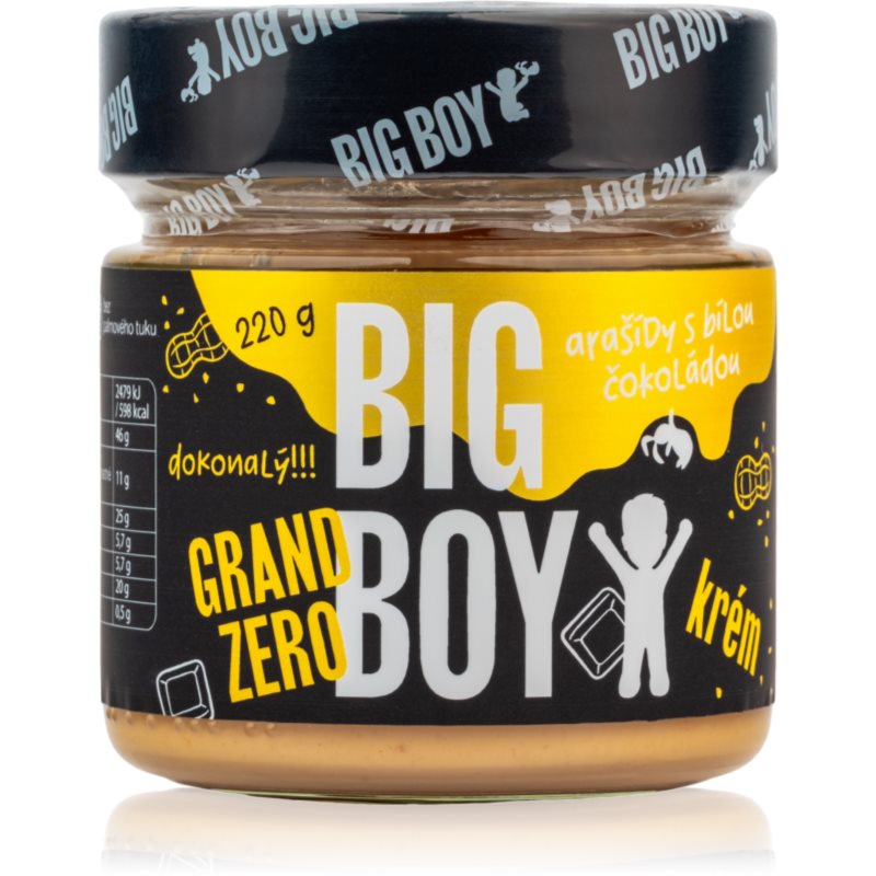 Big Boy Grand Zero Arašídy s bílou čokoládou ořechová pomazánka s čokoládou 220 g