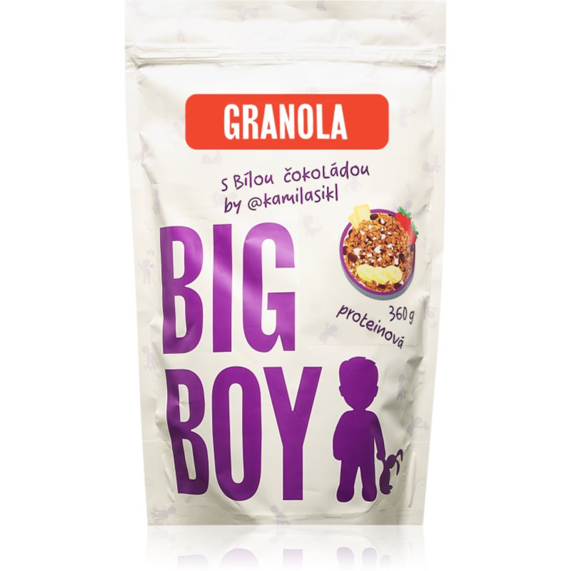 Big Boy Protein granola with white chocolate by @kamilasikl granola s čokoládou 360 g