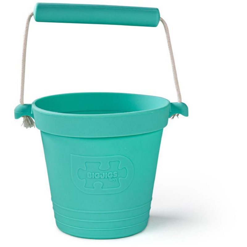 E-shop Bigjigs Toys Bucket kyblík Turquoise 1 ks