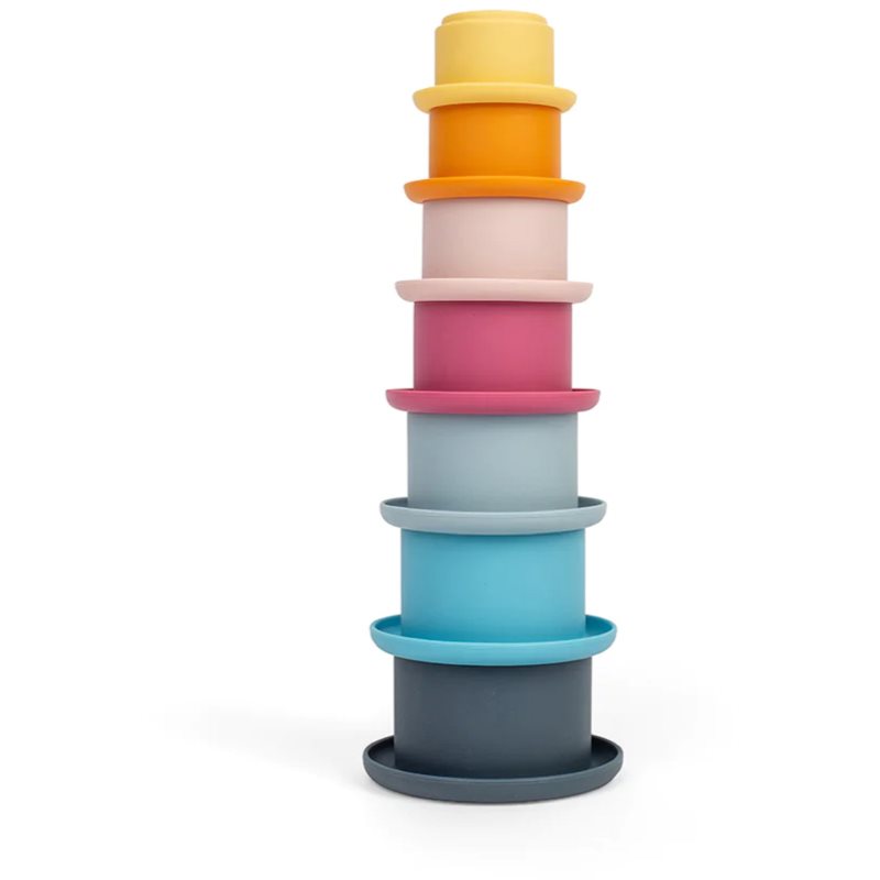E-shop Bigjigs Toys Stacking Cups stohovací kelímky 7 ks