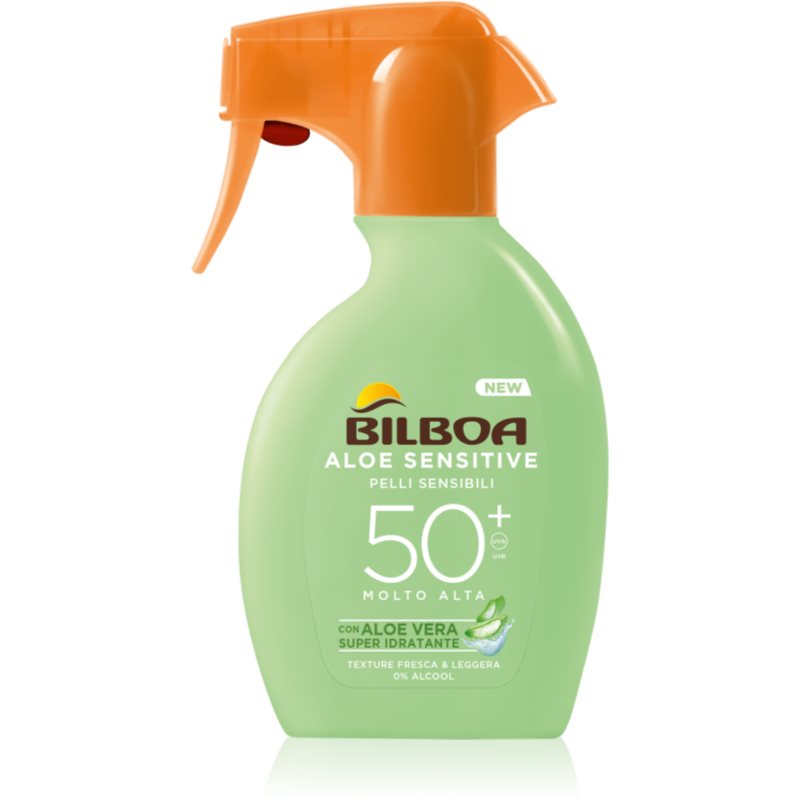 Bilboa Aloe Sensitive opalovací sprej SPF 50+ 250 ml