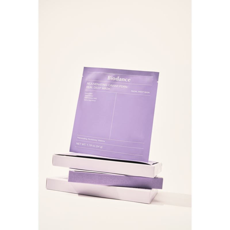 Biodance Rejuvenating Caviar PDRN Real Deep Mask revitalizačná maska pre obnovu kožnej bariéry 34 g (obrázok 3)