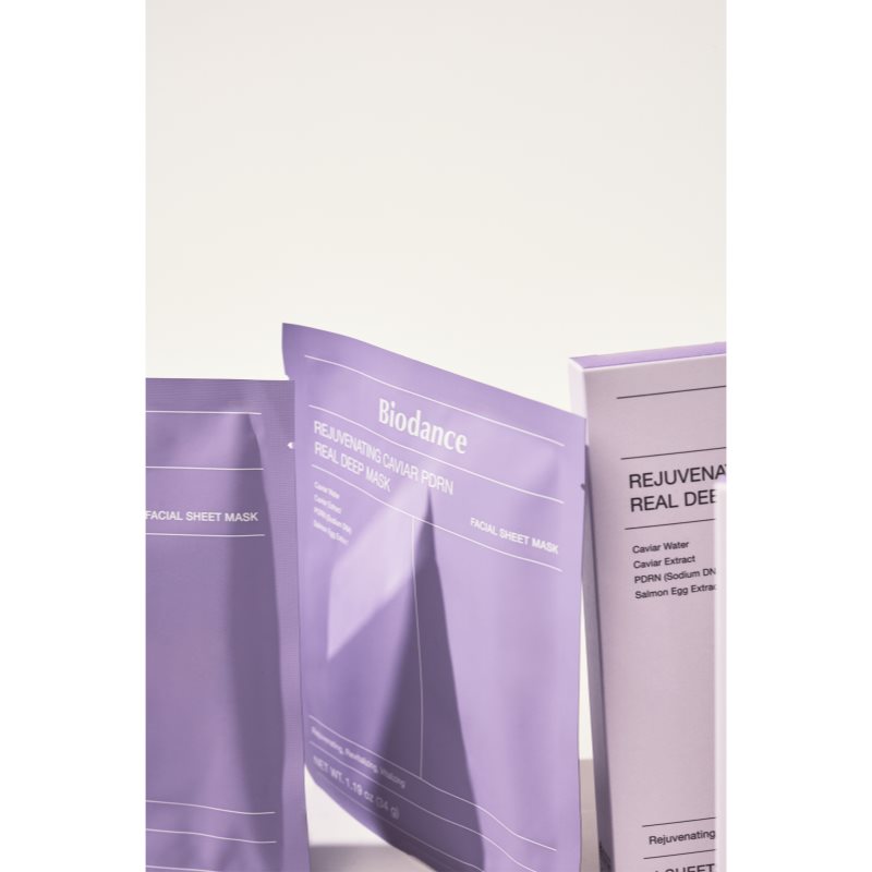 Biodance Rejuvenating Caviar PDRN Real Deep Mask revitalizačná maska pre obnovu kožnej bariéry 34 g (obrázok 7)