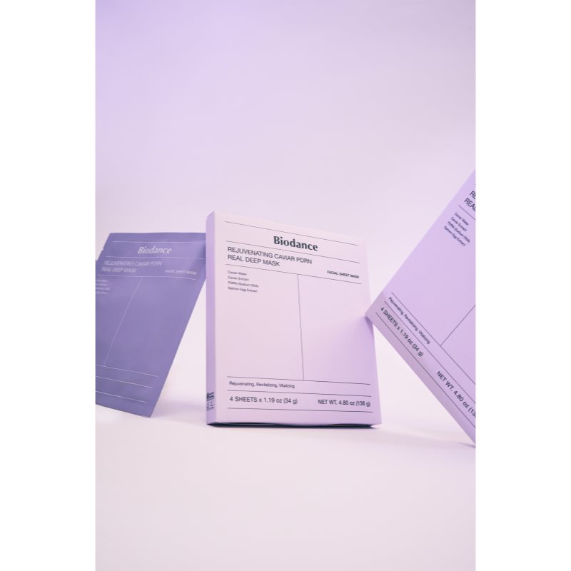 Biodance Rejuvenating Caviar PDRN Real Deep Mask revitalizačná maska pre obnovu kožnej bariéry 34 g (obrázok 9)