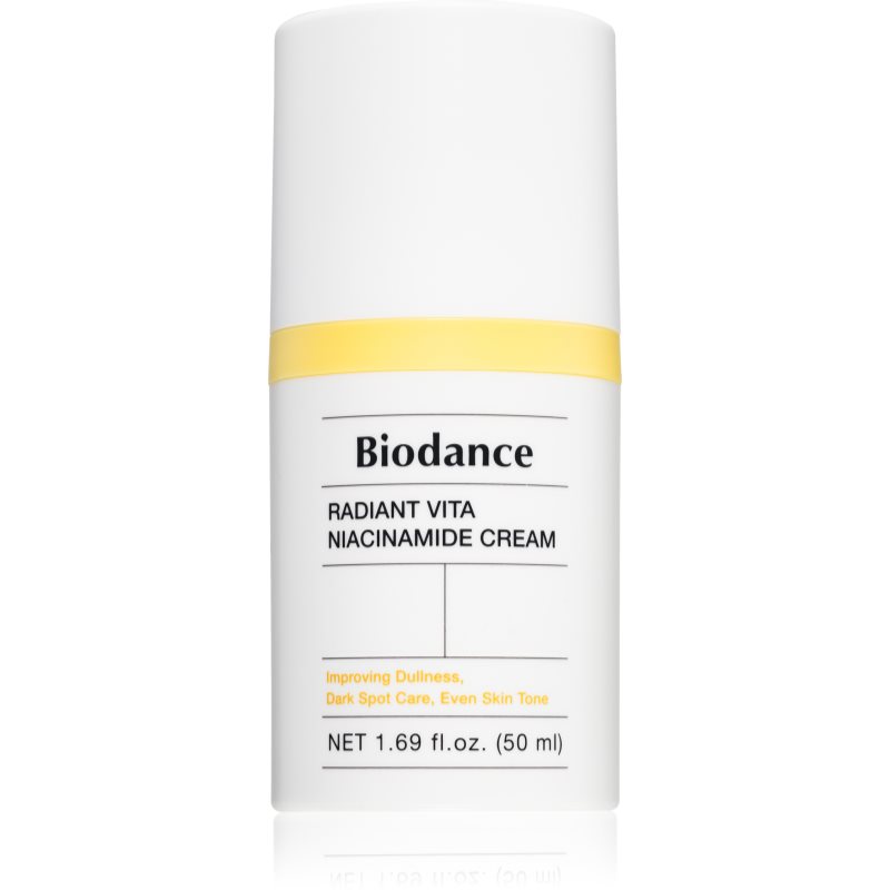 Biodance Radiant Vita Niacinamide Cream hydratačný a vyživujúci krém pre rozjasnenie a vyhladenie pleti 50 ml