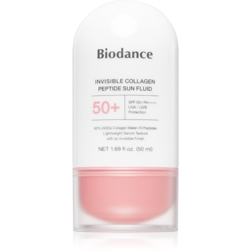 Biodance Invisible Collagen Peptide Sun Fluid opalovací emulze s kolagenem SPF 50+ 50 ml