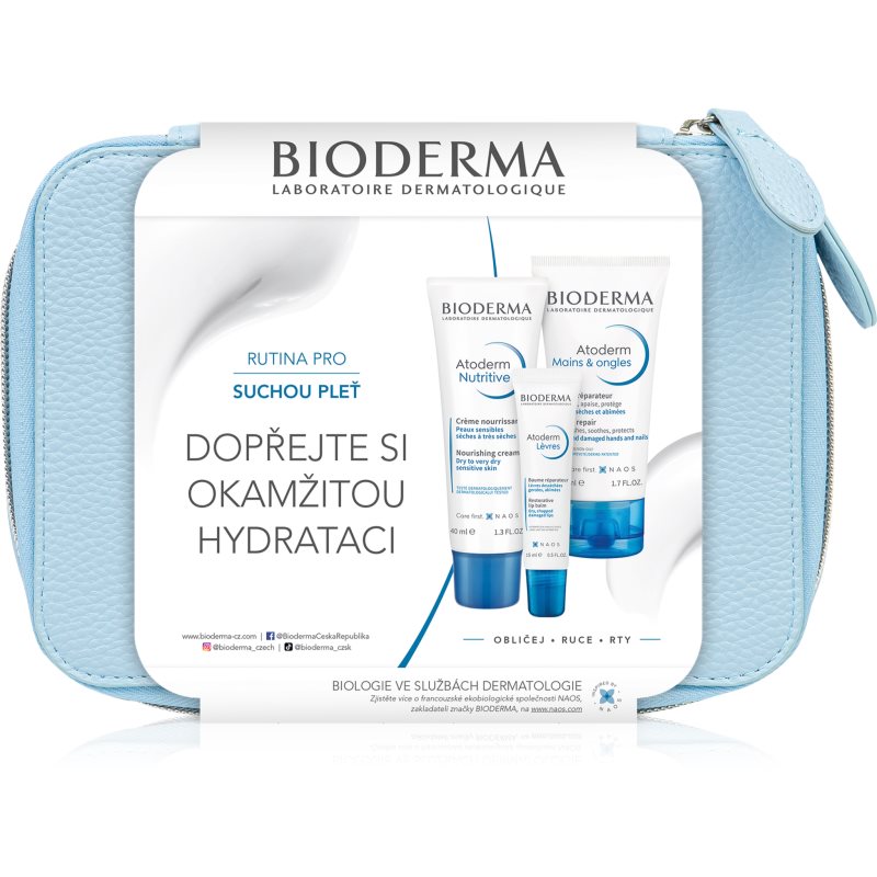 Bioderma Atoderm Set vánoční dárková sada pro suchou pleť