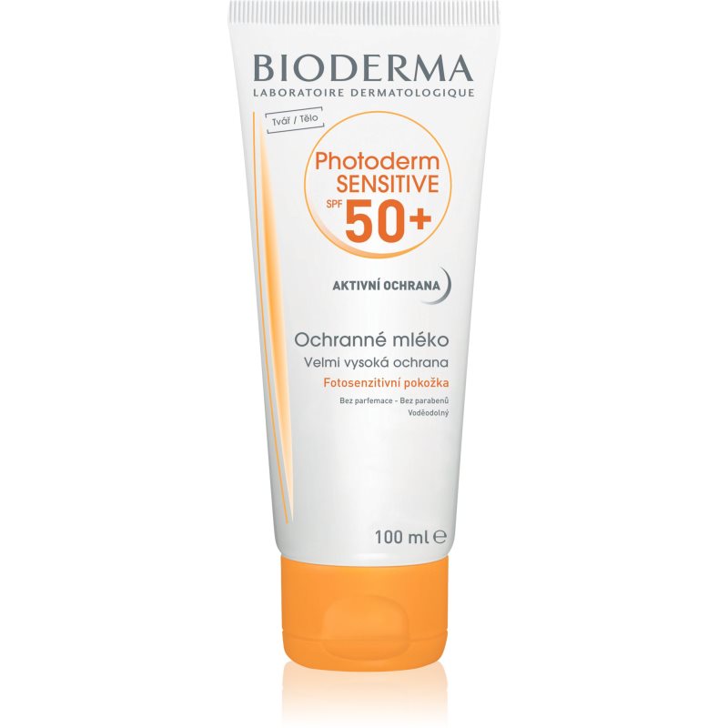 

Bioderma Photoderm Sensitive захисне молочко для шкіри тіла та обличчя SPF 50