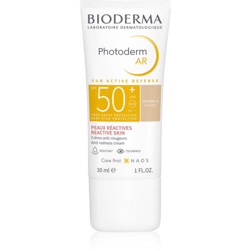 

Bioderma Photoderm AR тонуючий захисний крем для чутливої шкіри схильної до почервонінь SPF 50