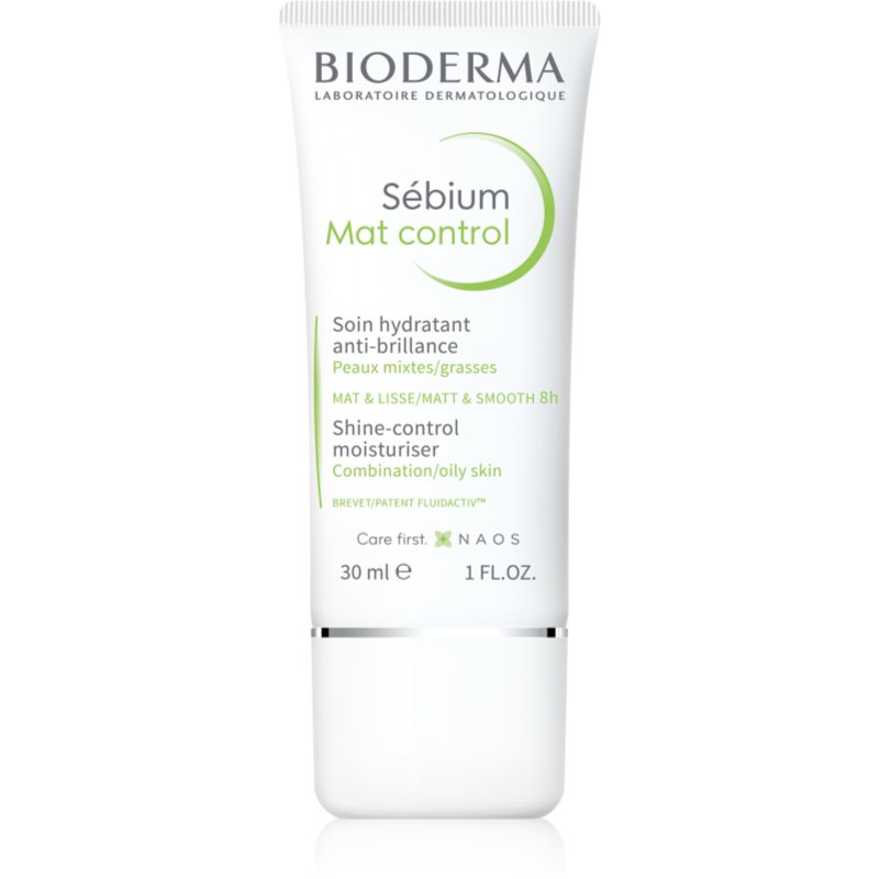Bioderma Sébium Mat Control Light Moisturising Cream For Shiny Skin And Enlarged Pores 30 Ml