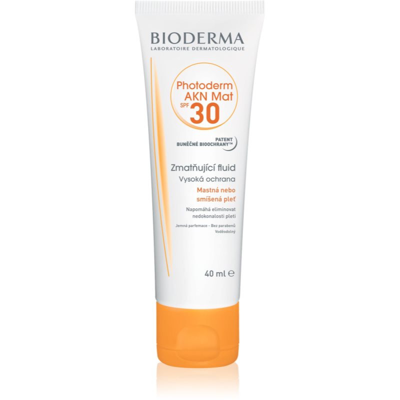 

Bioderma Photoderm AKN Mat захисний матуючий флюїд для шкіри SPF 30