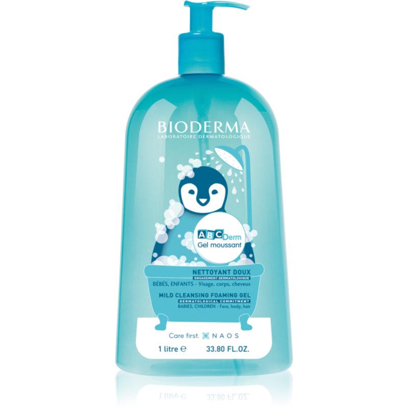 Photos - Cream / Lotion Bioderma ABC Derm Gel Moussant shower gel for children 1000 ml 