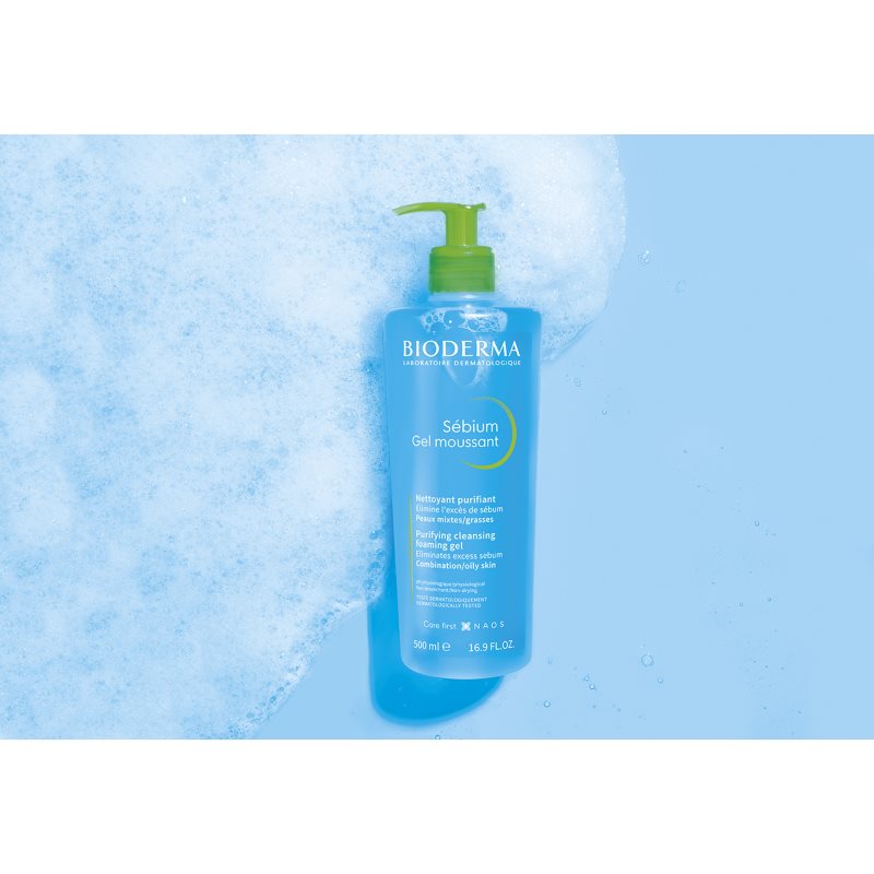 Bioderma Sébium Gel Moussant Reinigungsgel für fettige und Mischhaut 200 ml