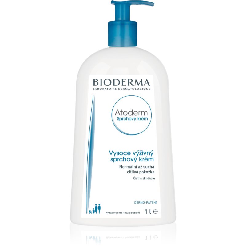 Bioderma Atoderm Sprchový Krém výživný sprchový krém pro normální až suchou citlivou pokožku 1000 ml