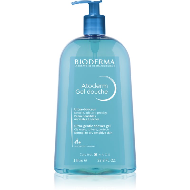 Bioderma Atoderm Gel jemný sprchový gel pro suchou a citlivou pokožku 1000 ml
