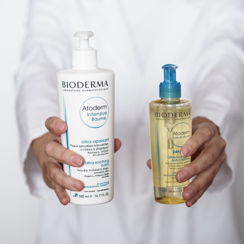 Bioderma Atoderm Shower Oil Huile De Douche Extra Nourrissante Et Apaisante Pour Peaux Sèches Et Irritées 200 Ml