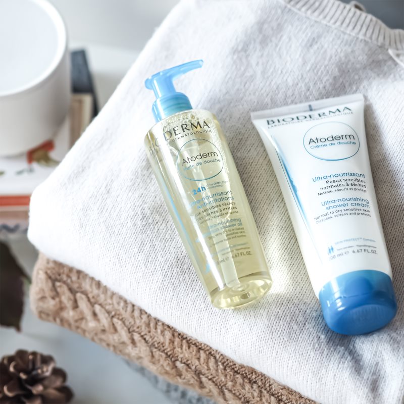 Bioderma Atoderm Shower Oil Huile De Douche Extra Nourrissante Et Apaisante Pour Peaux Sèches Et Irritées 200 Ml