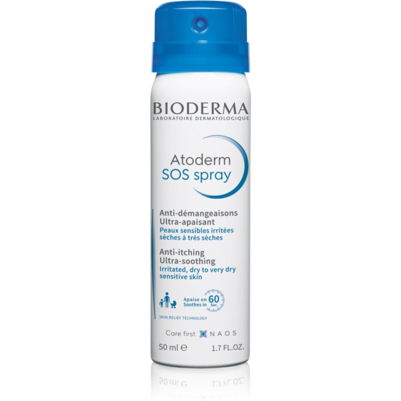 Bioderma Atoderm SOS Spray SOS sprej pre okamžité upokojenie pocitu svrbenia 50 ml