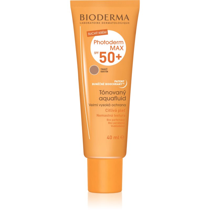 

Bioderma Photoderm Max Aquafluid тонуючий флюїд для засмаги SPF 50+ відтінок Golden Colour