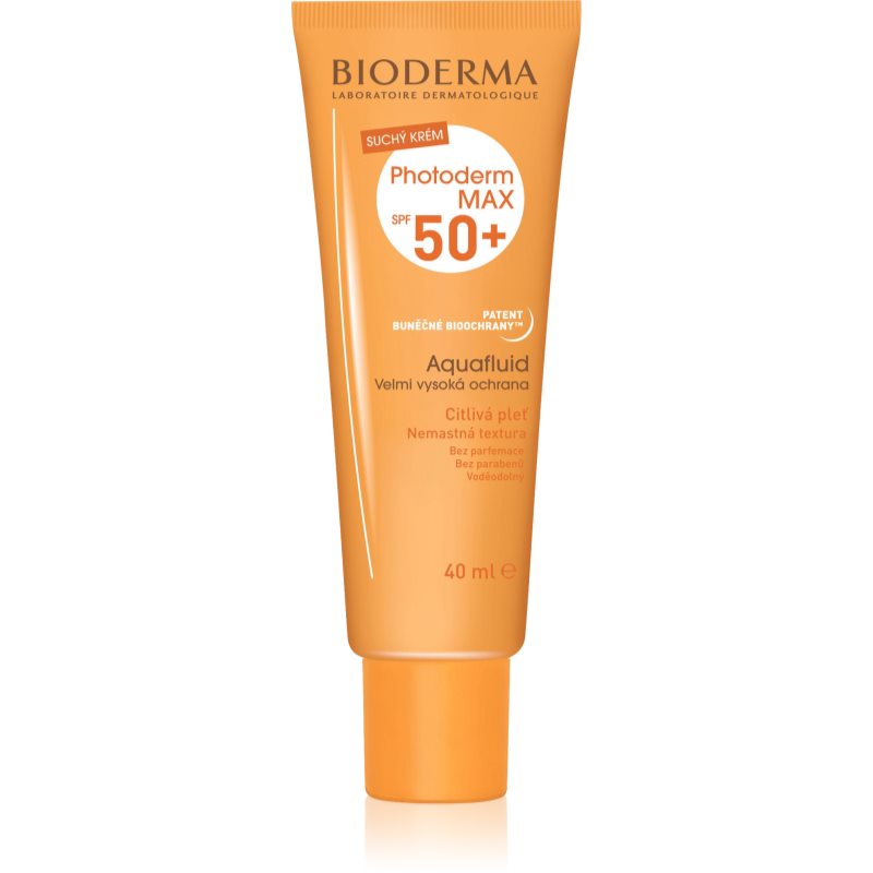 

Bioderma Photoderm Max Aquafluid захисний матуючий флюїд для шкіри SPF 50+ водостійкий