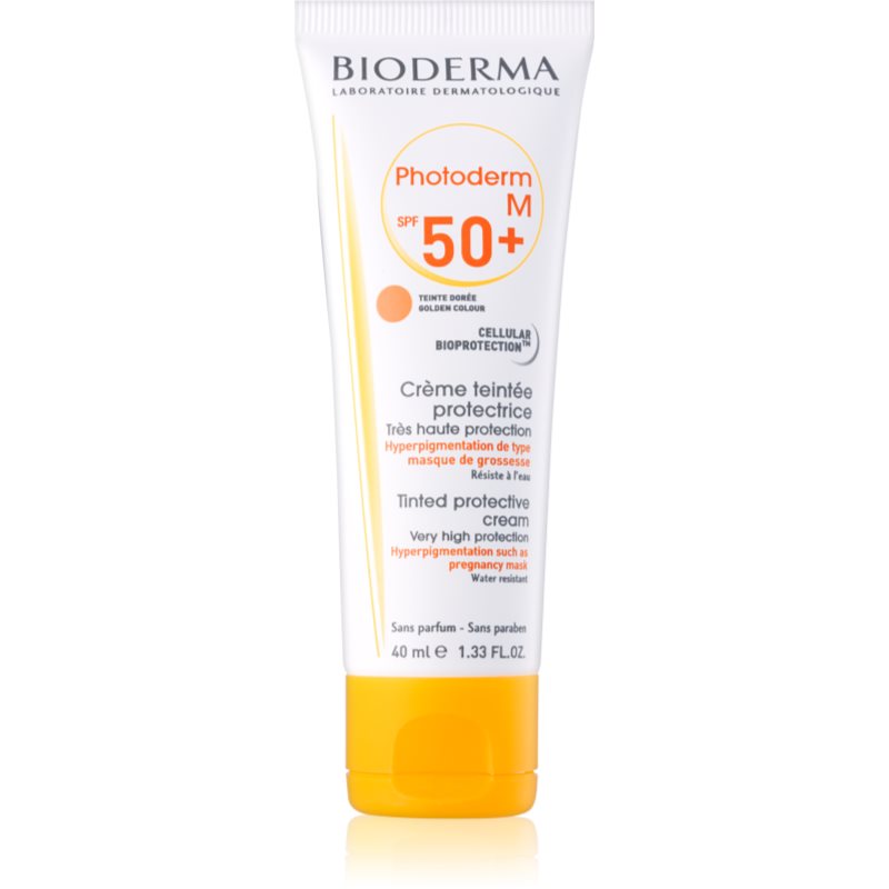 

Bioderma Photoderm M захисний тонуючий крем проти пігментних плям SPF 50+ відтінок Golden