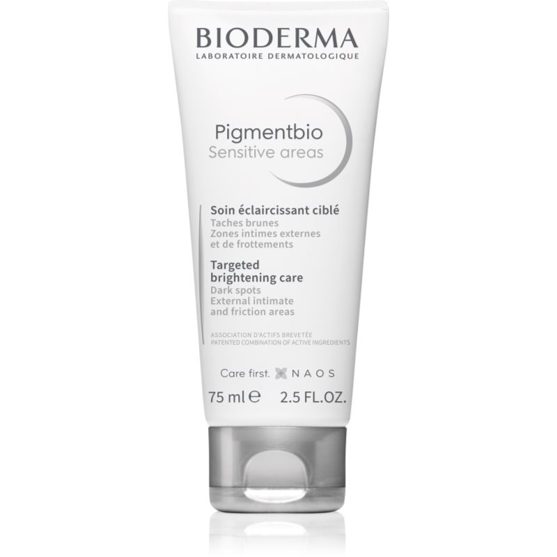 Bioderma Pigmentbio Sensitive Areas rozjasňující tělový krém proti tmavým skvrnám 75 ml