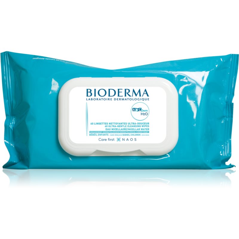 Bioderma ABC Derm H2O почистващи кърпички за деца 60 бр.