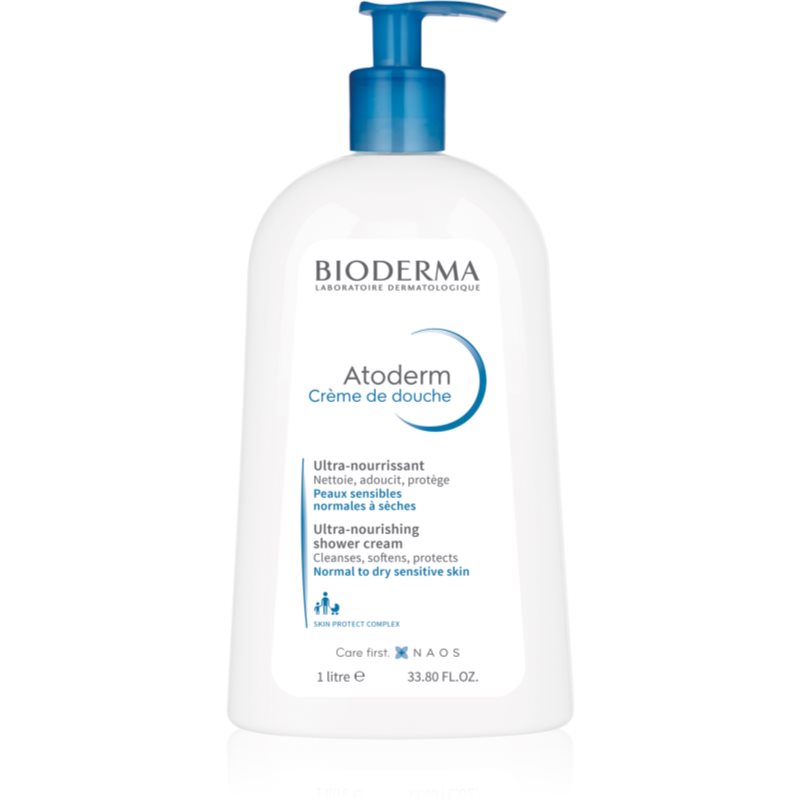 Bioderma Atoderm Shower Cream Nourishing Shower Cream For Normal To Dry Sensitive Skin 1000 Ml