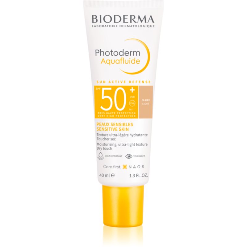 Bioderma Photoderm Aquafluid Protective Tinted Facial Fluid SPF 50+ Shade Light 40 Ml