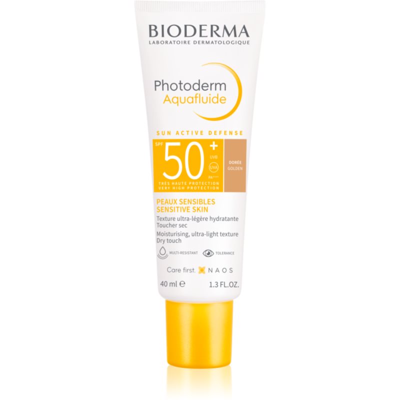 E-shop Bioderma Photoderm Aquafluid ochranný tónovaný fluid na obličej SPF 50+ odstín Golden 40 ml