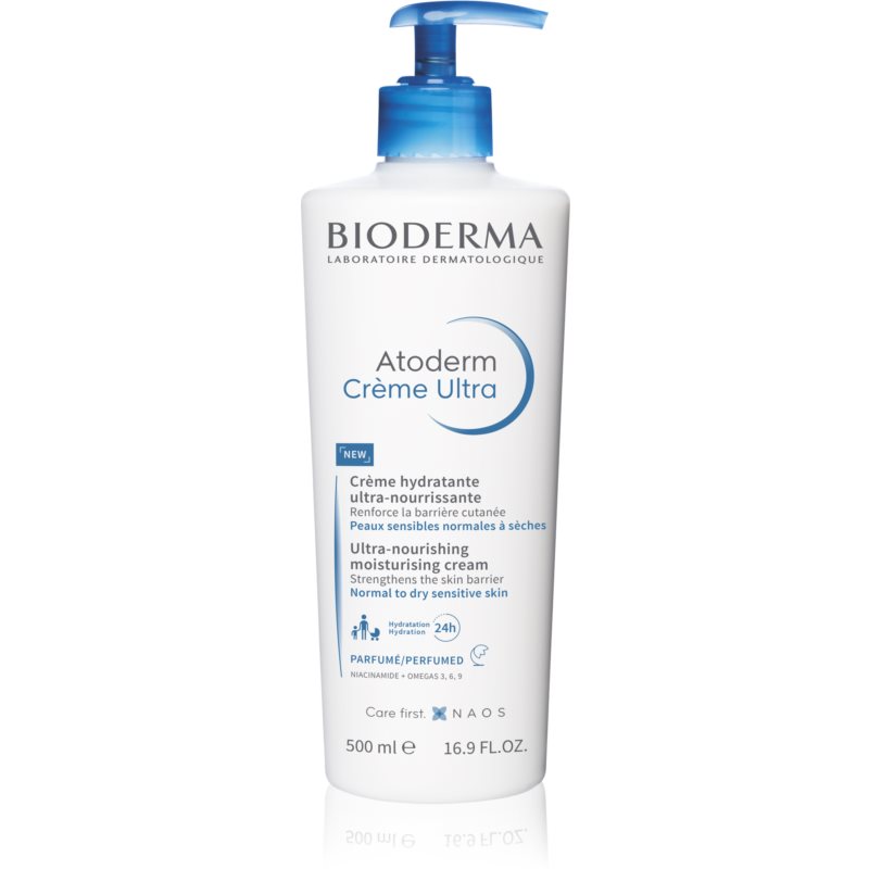 BIODERMA Atoderm Crème Ultra 500 ml telový krém unisex výživa a regenerácia pleti; na dehydratovanu pleť; na citlivú a podráždenú pleť