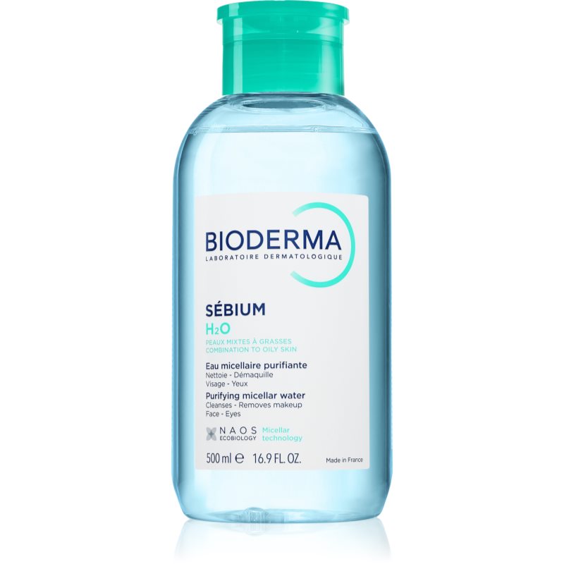 Bioderma Sébium H2O eau micellaire pour peaux grasses et mixtes 500 ml