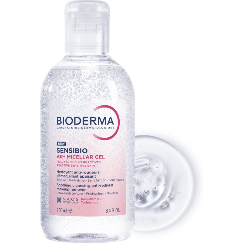 Bioderma Sensibio AR+ micelarni gel za čišćenje za osjetljivo lice sklono crvenilu 250 ml