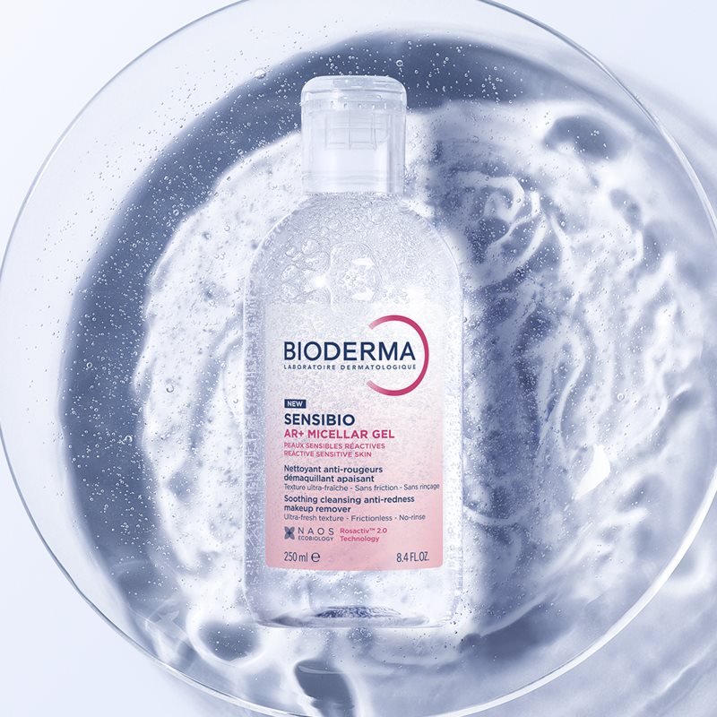 Bioderma Sensibio AR+ micelarni gel za čišćenje za osjetljivo lice sklono crvenilu 250 ml