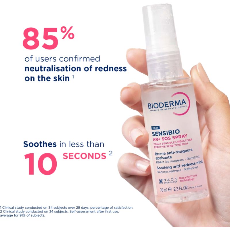 Bioderma Sensibio AR+ SOS Spray zklidňující sprej proti začervenání pleti 70 ml (obrázek 6)