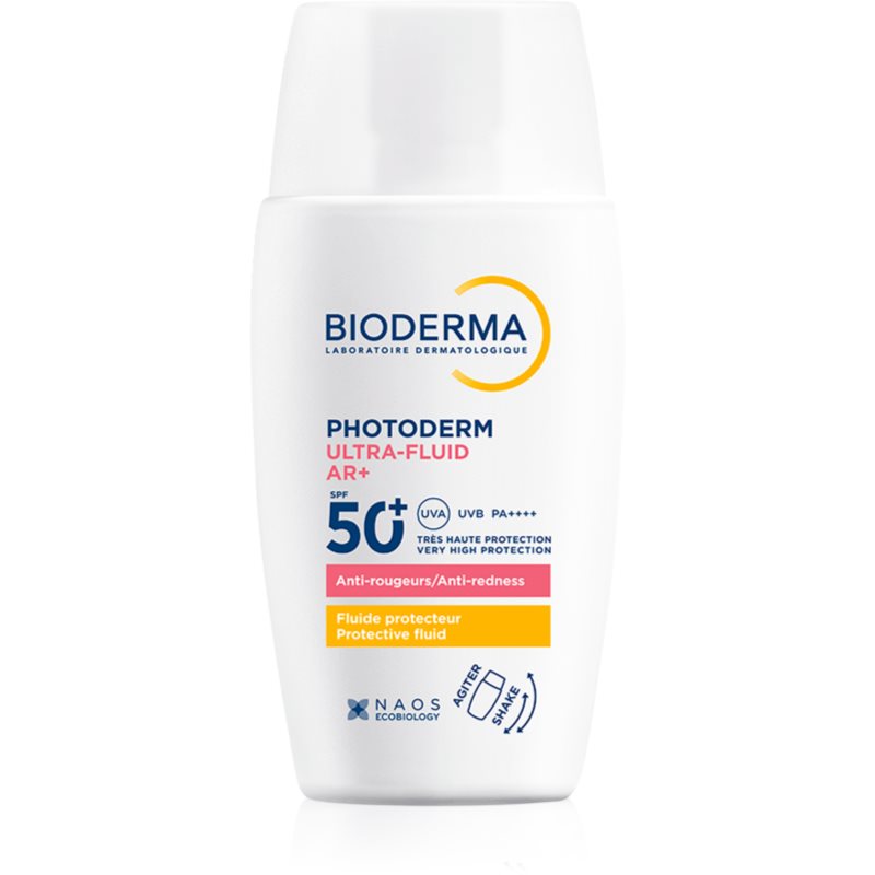 Bioderma Photoderm AR+ ultraleichtes Fluid für empfindliche Haut mit der Neigung zum Erröten SPF 50+ 40 ml