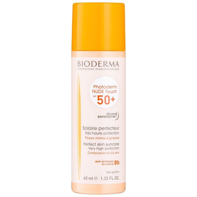 

Bioderma Photoderm Nude Touch захисний тональний флюїд для змішаної та жирної шкіри SPF 50+ відтінок Very Light Colour