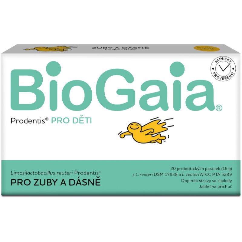 BioGaia Prodentis® PRE DETI pastilky pre zdravé zuby a ďasná pre deti Apple 20 ks kúpite na Notino.sk