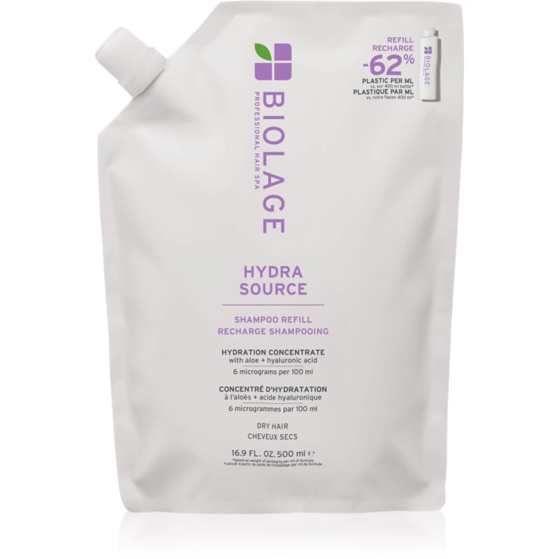 Biolage Essentials HydraSource szampon do włosów suchych Refill 500 ml