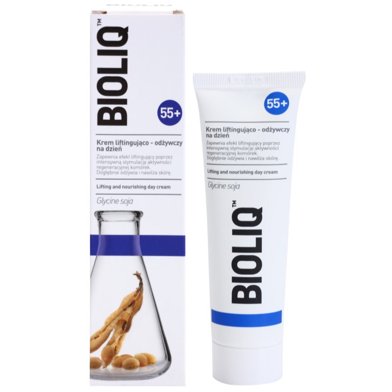 Bioliq 55+ поживний крем з ліфтінговим ефектом для інтенсивного відновлення та зміцнення шкіри 50 мл