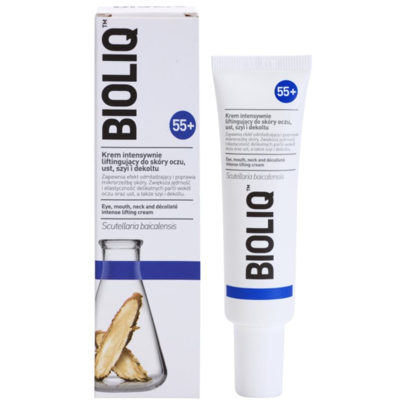 Bioliq 55+ інтенсивний крем-ліфтінг для шкіри навколо очей, губ та області декольте 30 мл