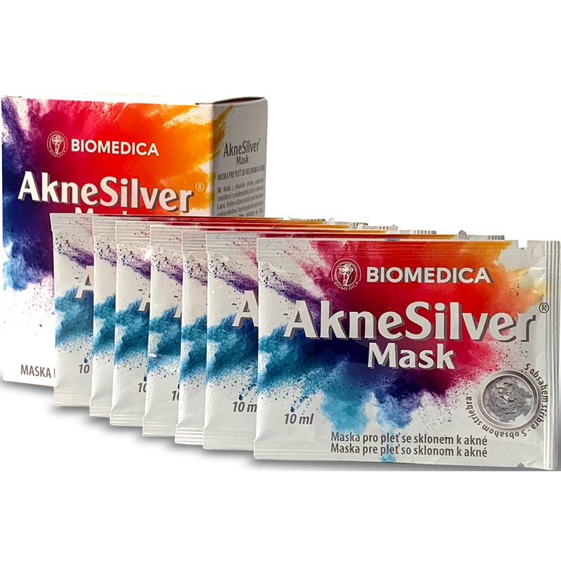 Biomedica AkneSilver Mask Cleansing Mask For Problem Skin, Acne 7x10 Ml