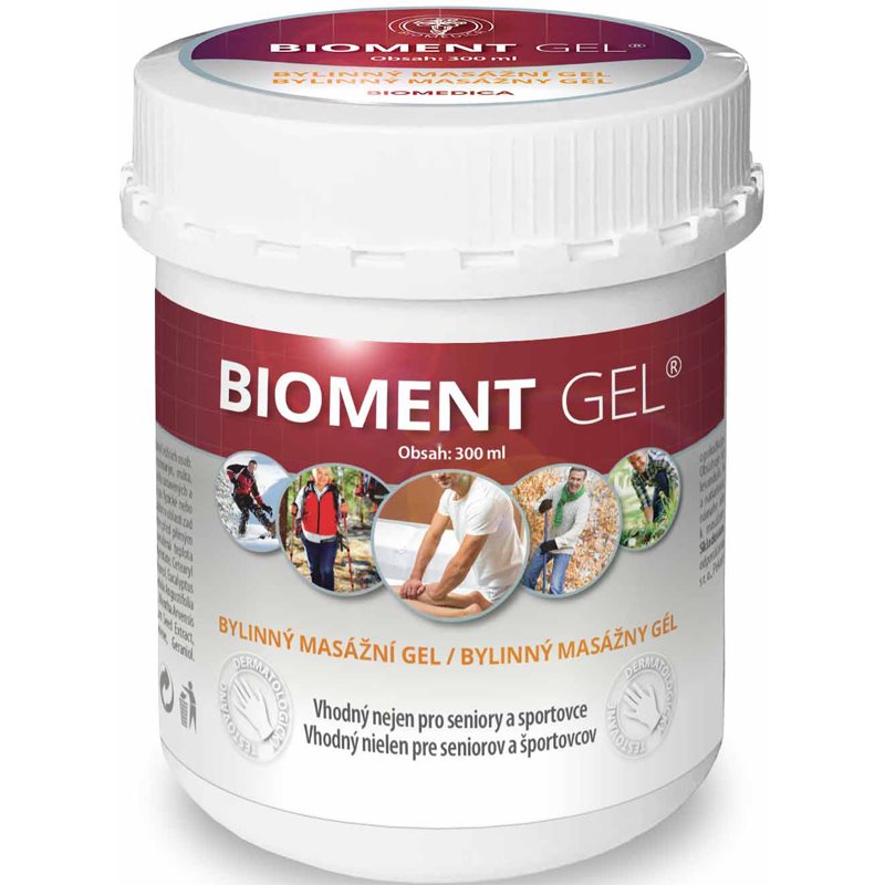 Biomedica Bioment gel masažinis gelis 300 ml