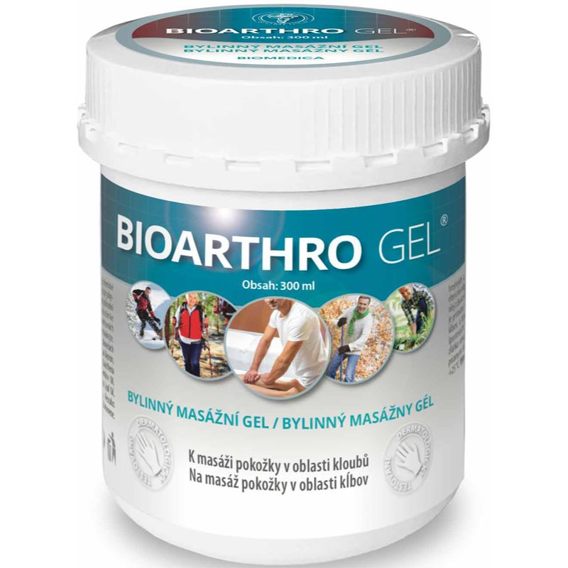 Biomedica Bioarthro gel masažinis gelis šildantis efektas 300 ml