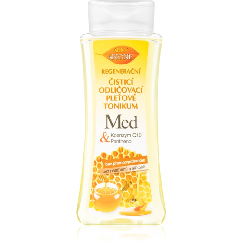 Bione Cosmetics Honey + Q10 regenerační čisticí tonikum 255 ml