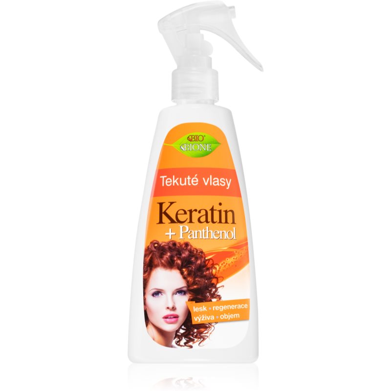 Bione Cosmetics Keratin + Panthenol незмивний відновлюючий догляд для волосся 260 мл