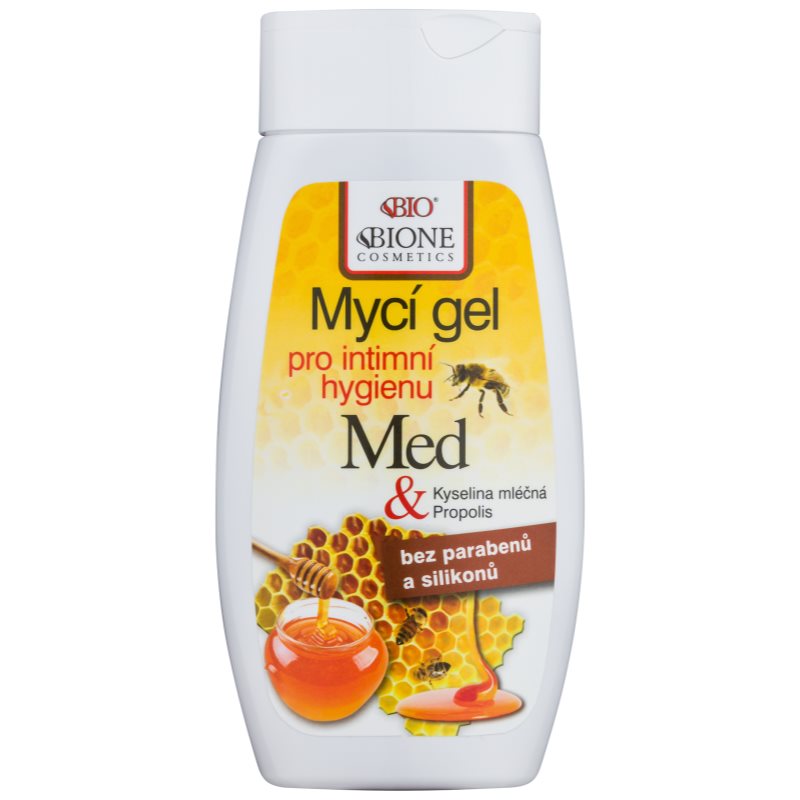 Bione Cosmetics Honey + Q10 gel za intimno higieno z matičnim mlečkom 260 ml