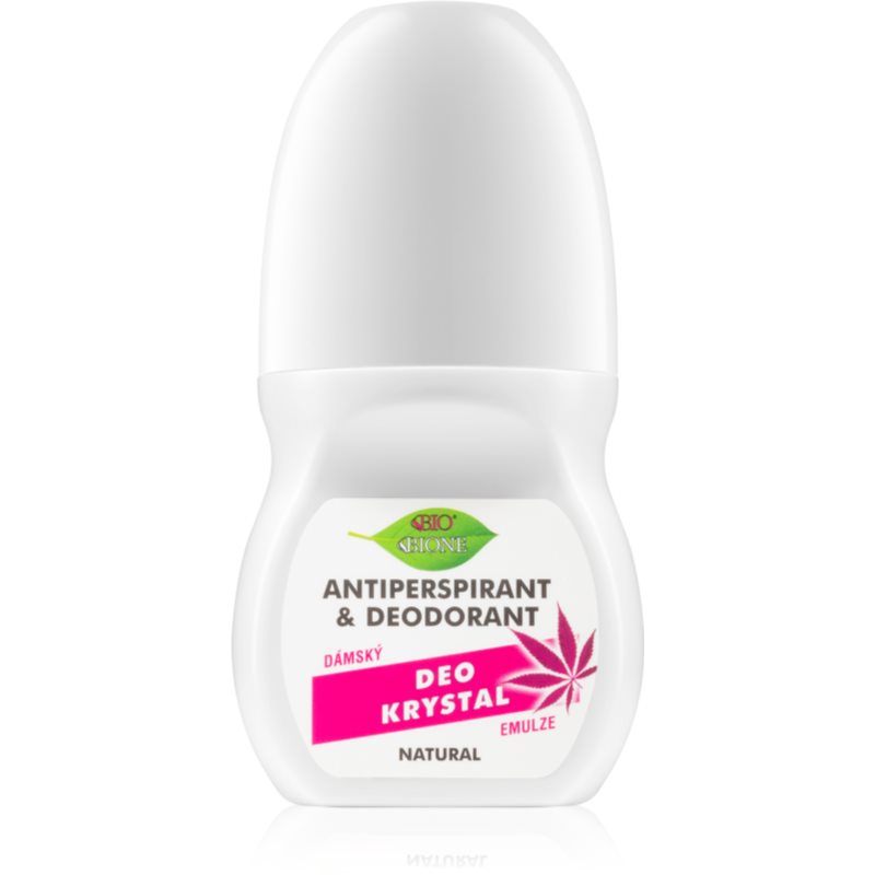 Bione Cosmetics Cannabis Antiperspirant Roll-on With Rose Fragrance 80 Ml