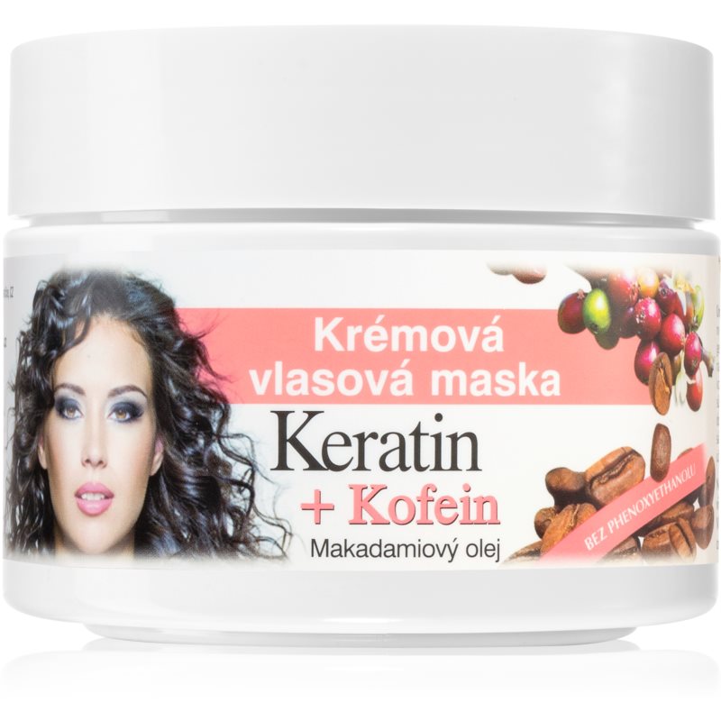 Bione Cosmetics Keratin + Kofein крем-маска для волосся 260 мл